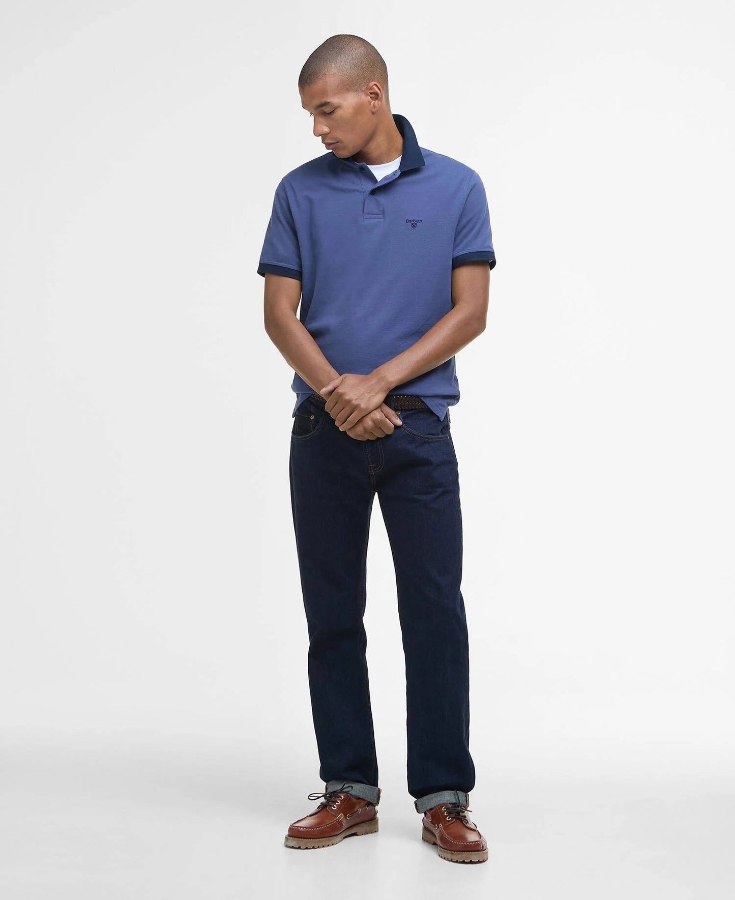 Barbour Lynmouth Contrast Collar Polo - Matt O'Brien Fashions