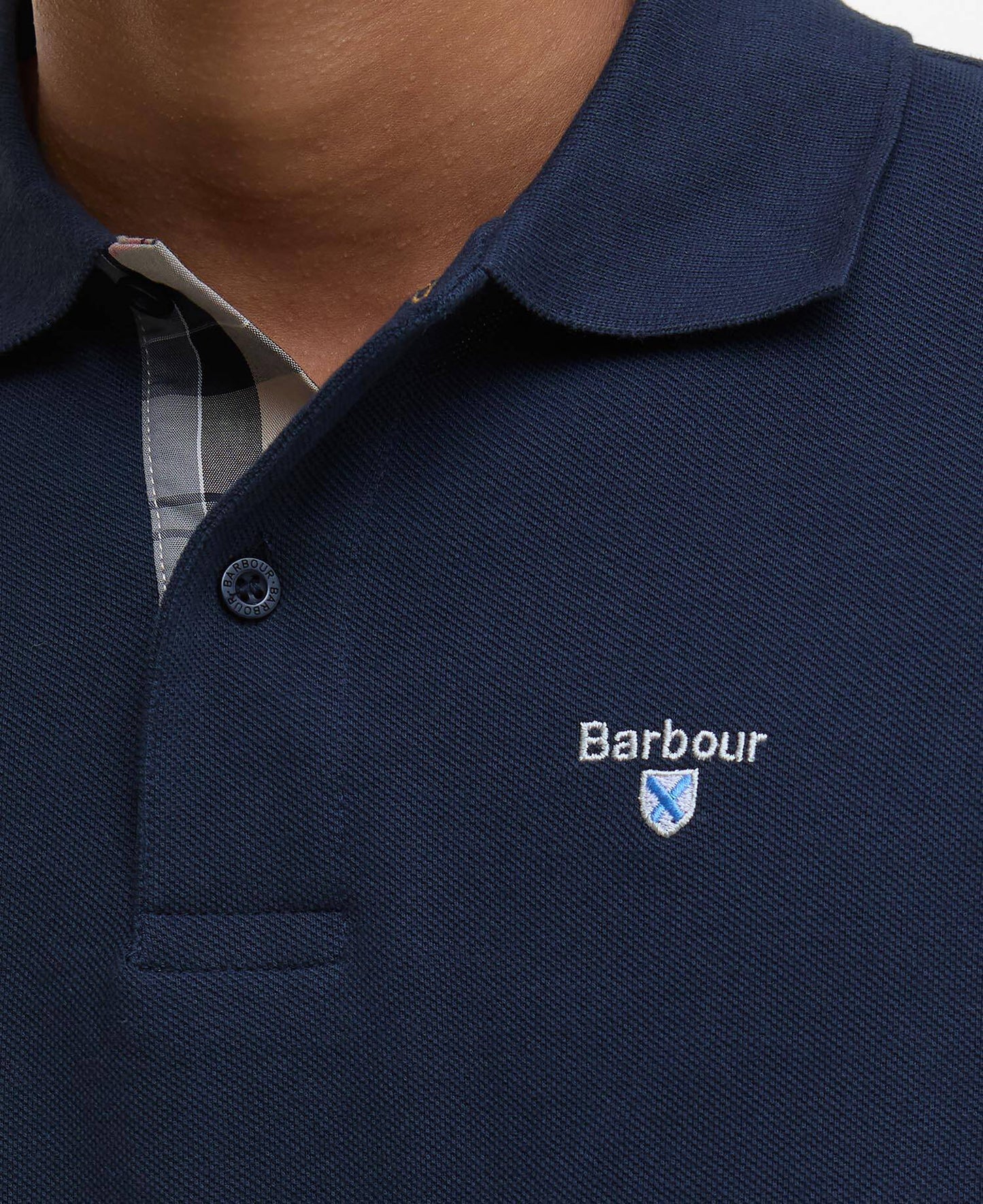Barbour Tartan Pique Polo - Matt O'Brien Fashions