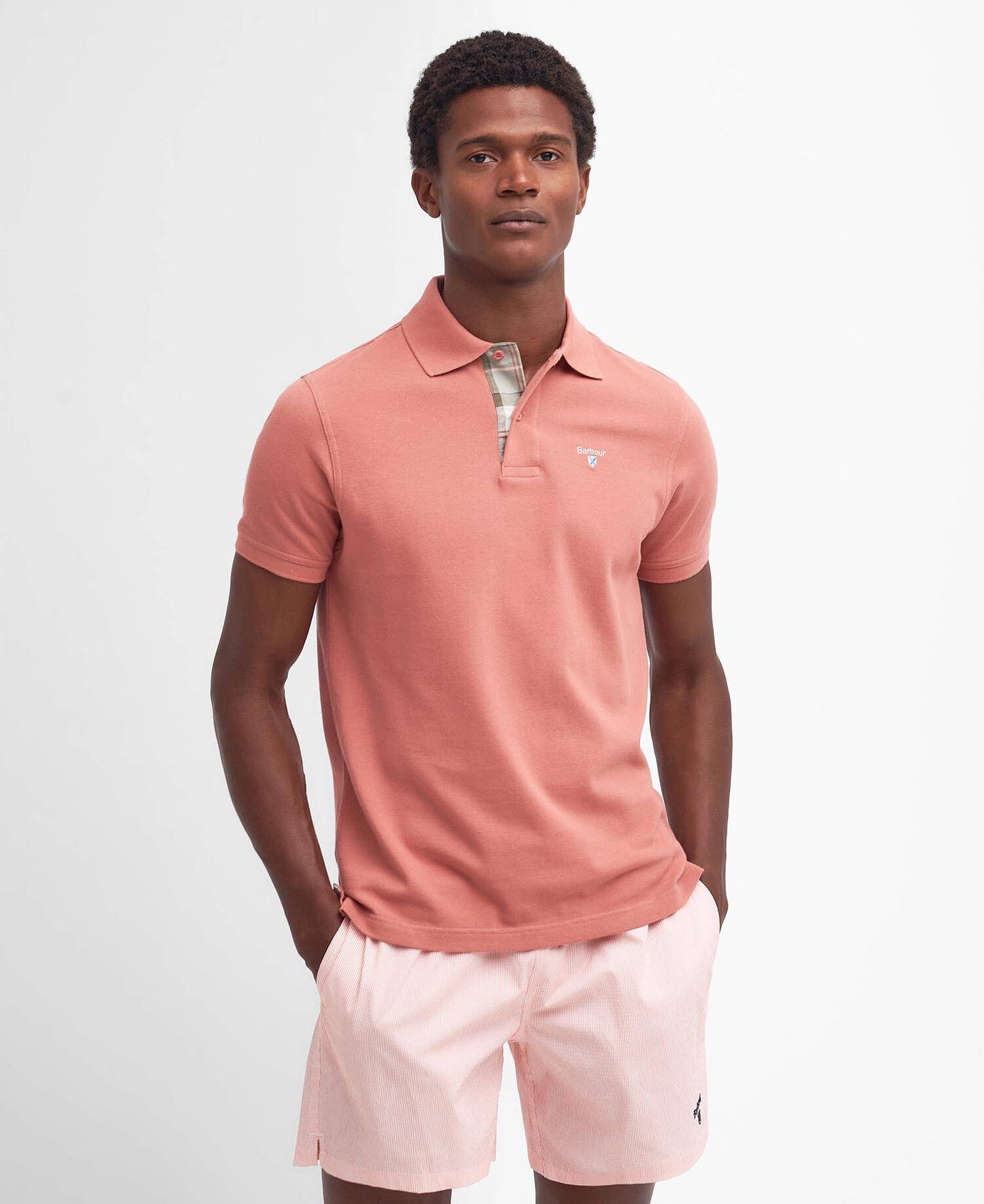 Barbour Tartan Pique Polo - Matt O'Brien Fashions