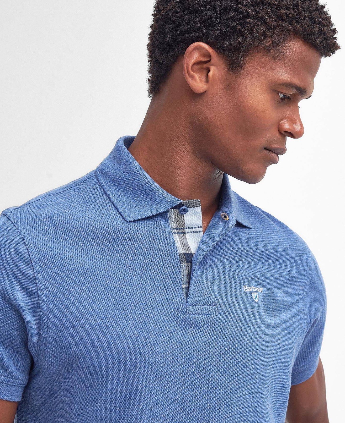Barbour Tartan Pique Polo - Matt O'Brien Fashions