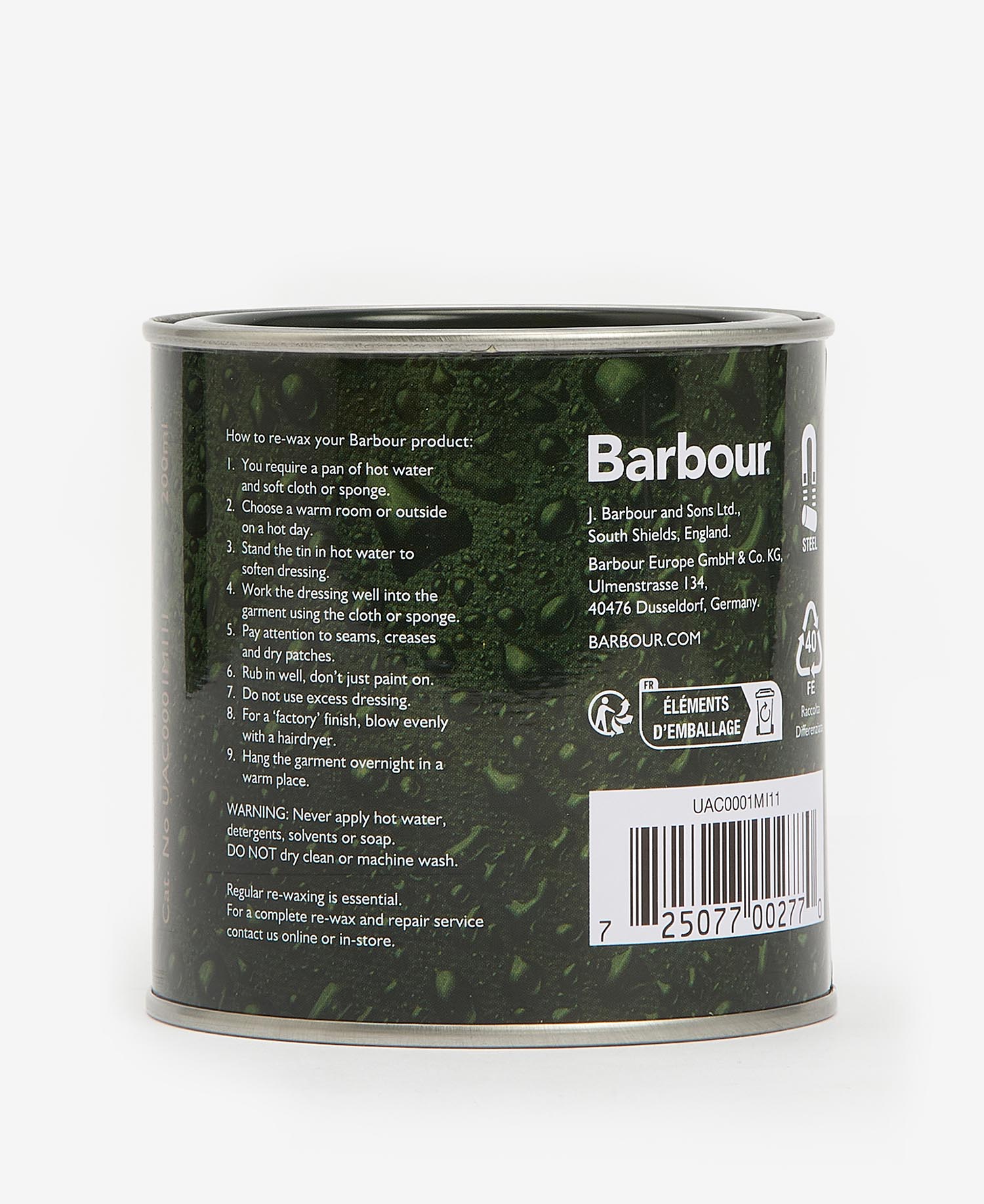 Barbour Thornproof Wax Dressing - Matt O'Brien Fashions