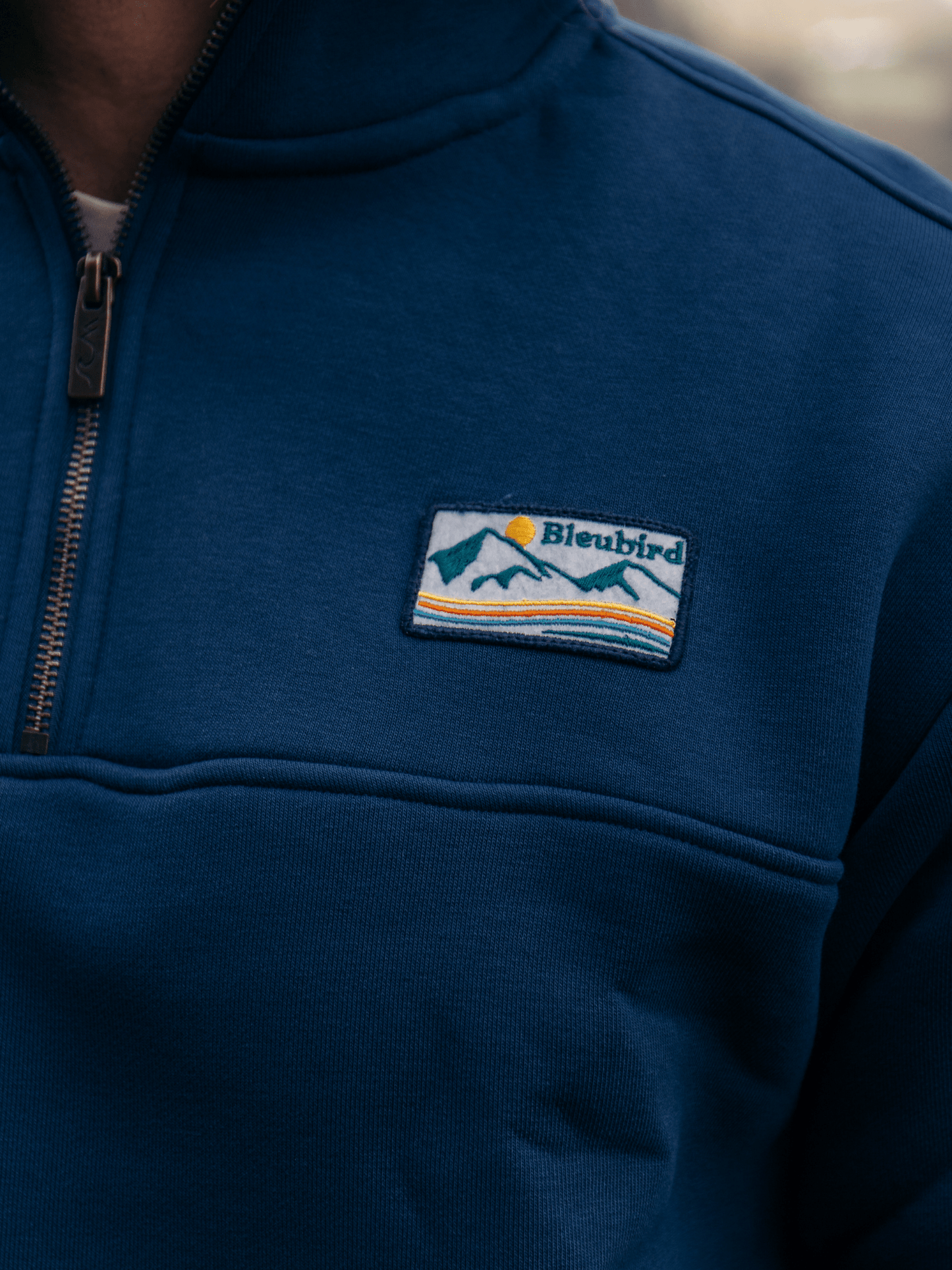 Bleubird Bracken Quarter Zip Sweat - Matt O'Brien Fashions