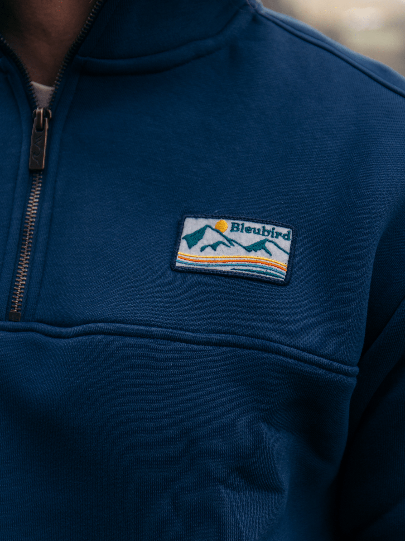 Bleubird Bracken Quarter Zip Sweat - Matt O'Brien Fashions