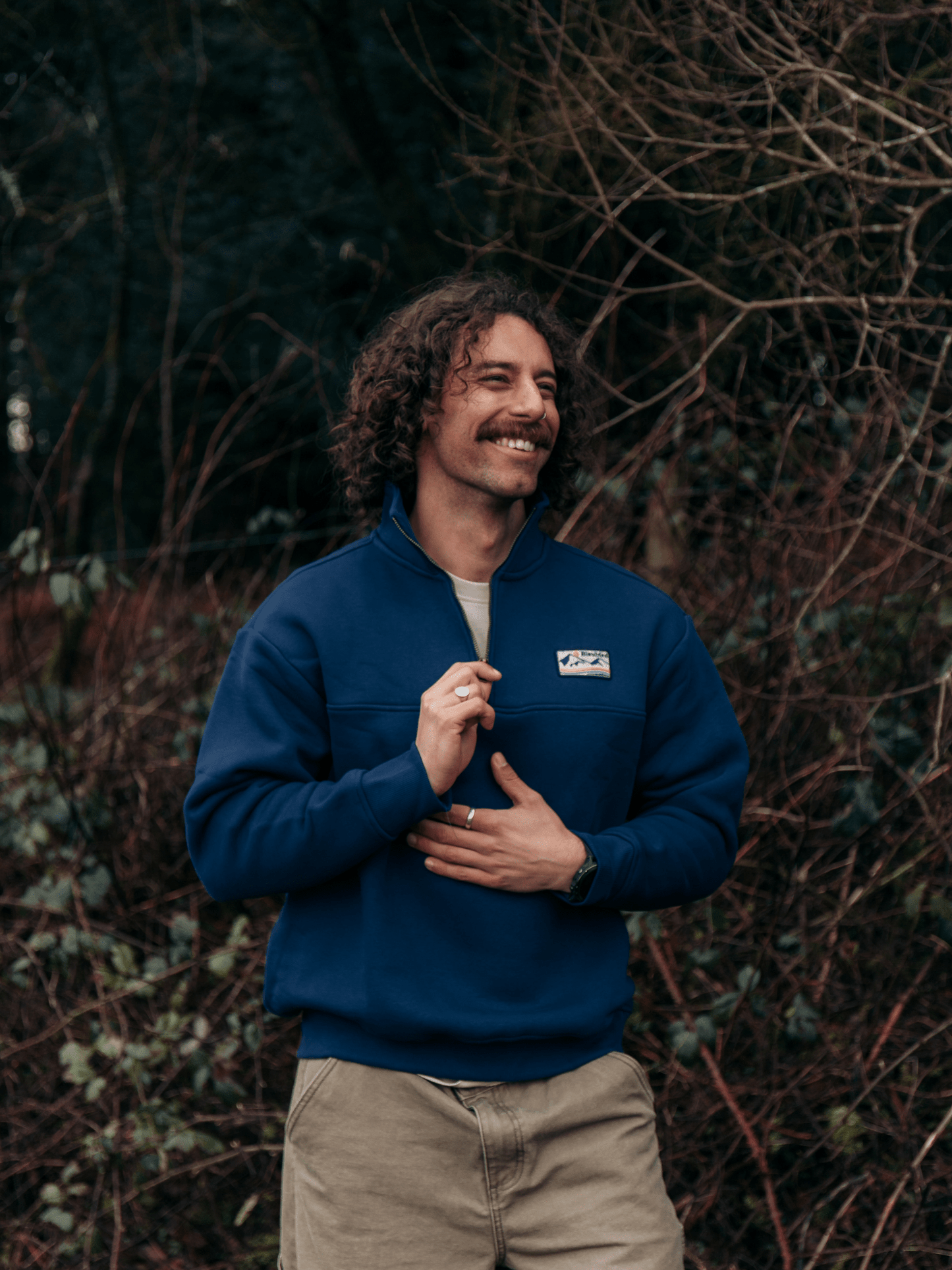 Bleubird Bracken Quarter Zip Sweat - Matt O'Brien Fashions