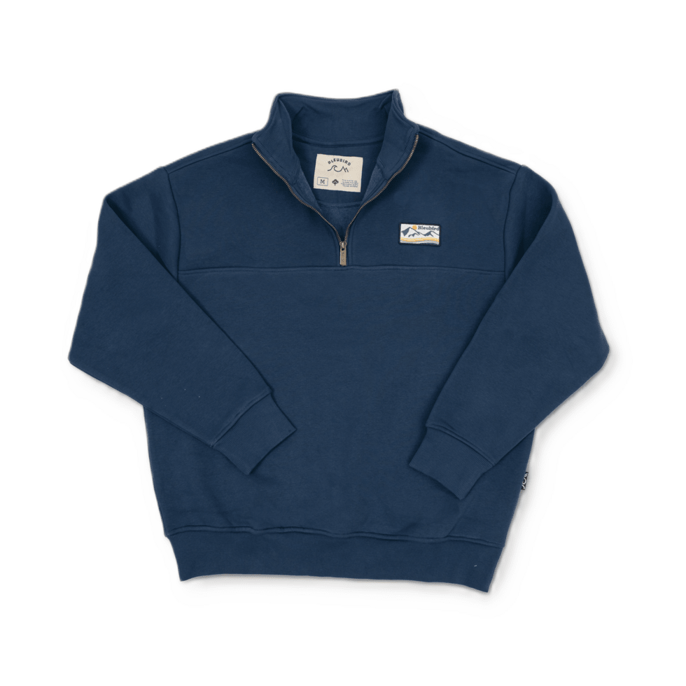 Bleubird Bracken Quarter Zip Sweat - Matt O'Brien Fashions