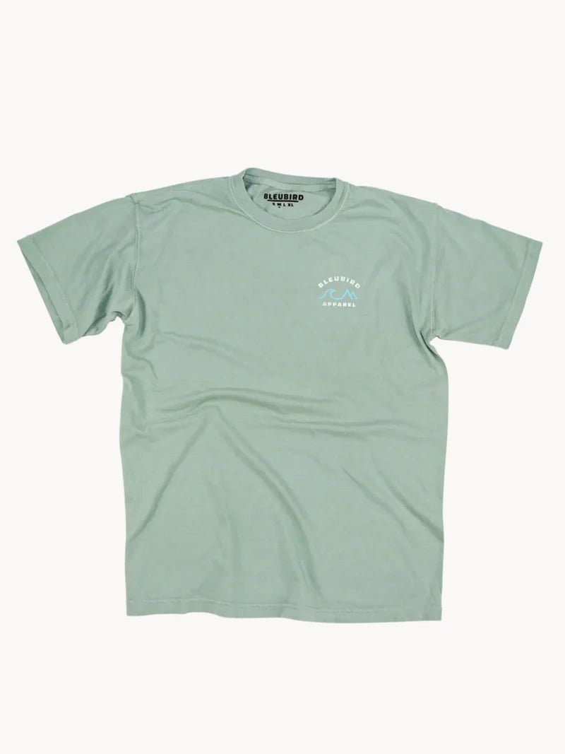 Bleubird Sage Horizon Crew Tee - Matt O'Brien Fashions