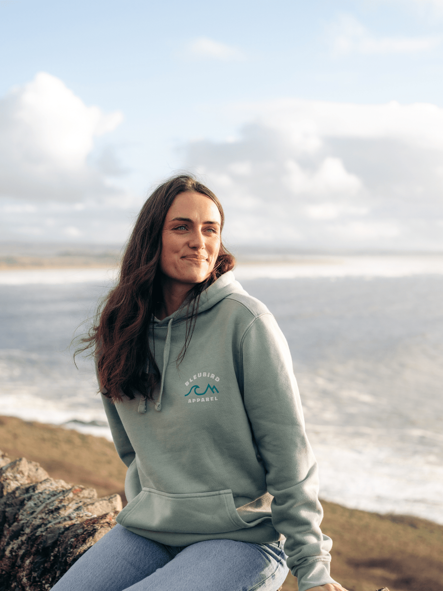Bleubird Sage Horizon Hoody - Matt O'Brien Fashions