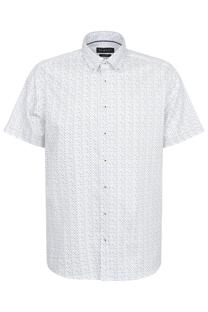 Bugatti Modern Print Short Sleeve Shirt - Matt O'Brien Fashions