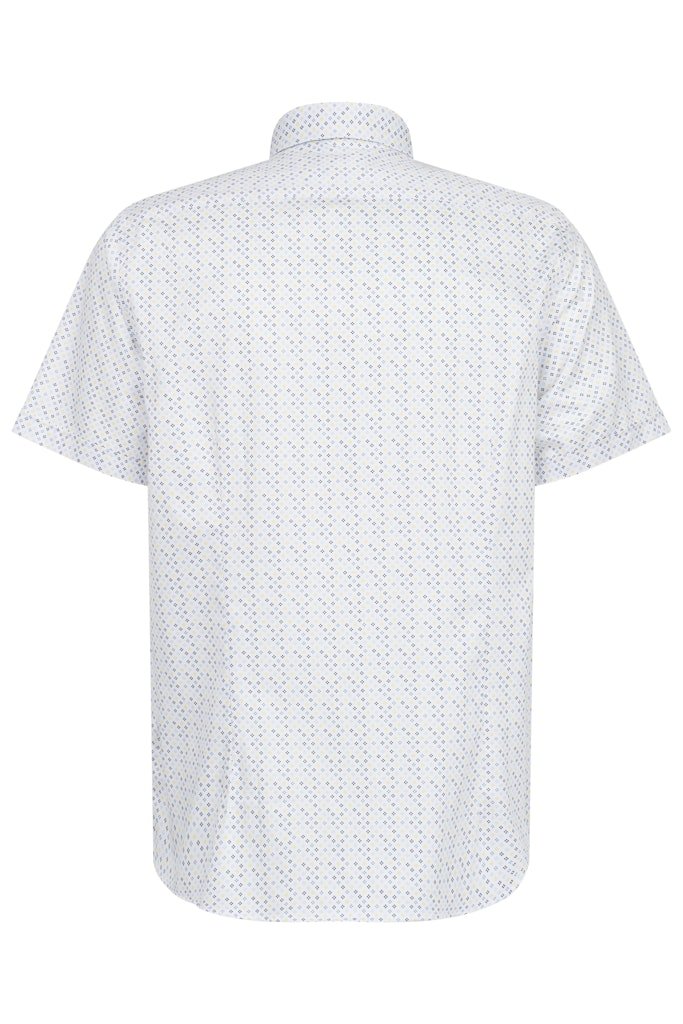 Bugatti Modern Print Short Sleeve Shirt - Matt O'Brien Fashions