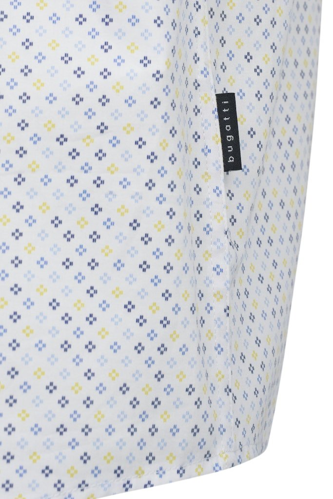 Bugatti Modern Print Short Sleeve Shirt - Matt O'Brien Fashions