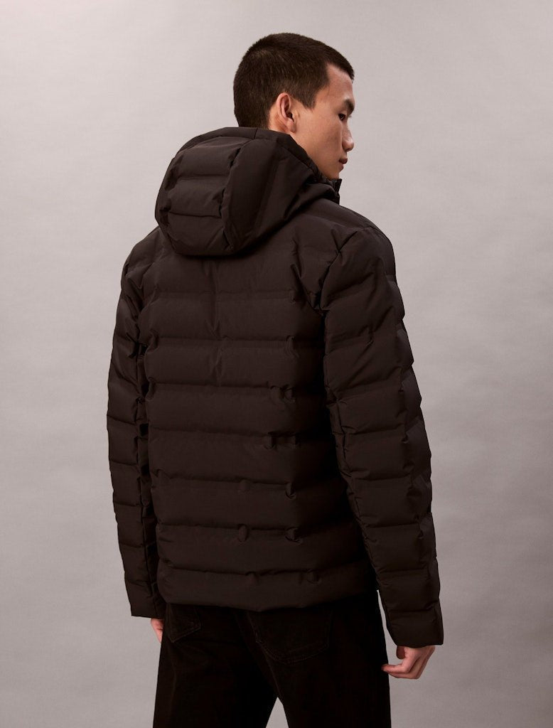 Calvin Klein Embossed Hooded Puffer - Matt O'Brien Fashions