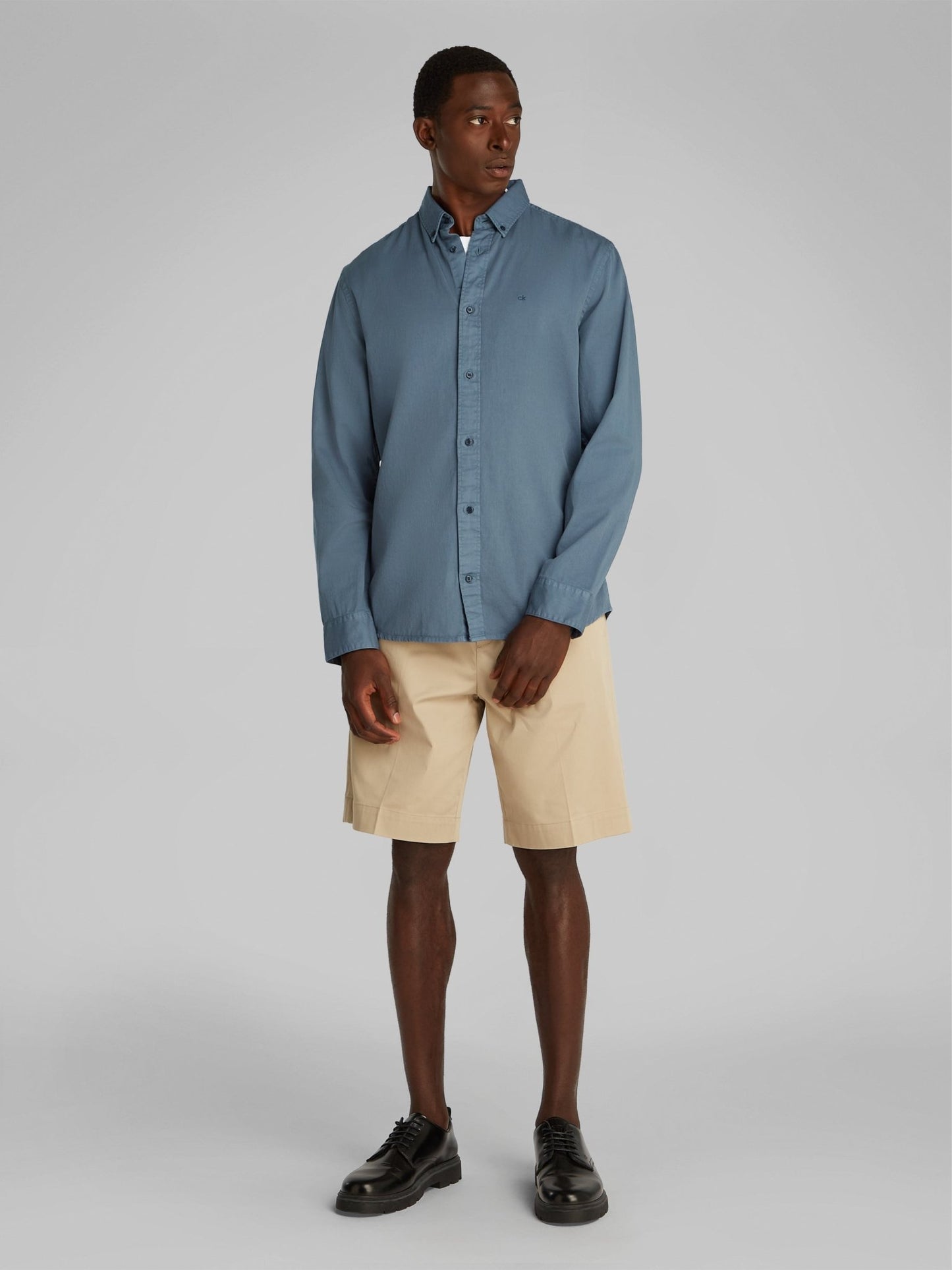 Calvin Klein Garment Dyed Twill Shirt - Matt O'Brien Fashions