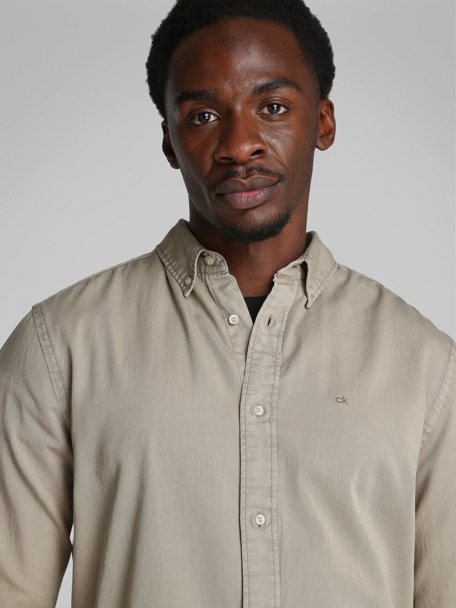 Calvin Klein Garment Dyed Twill Shirt - Matt O'Brien Fashions