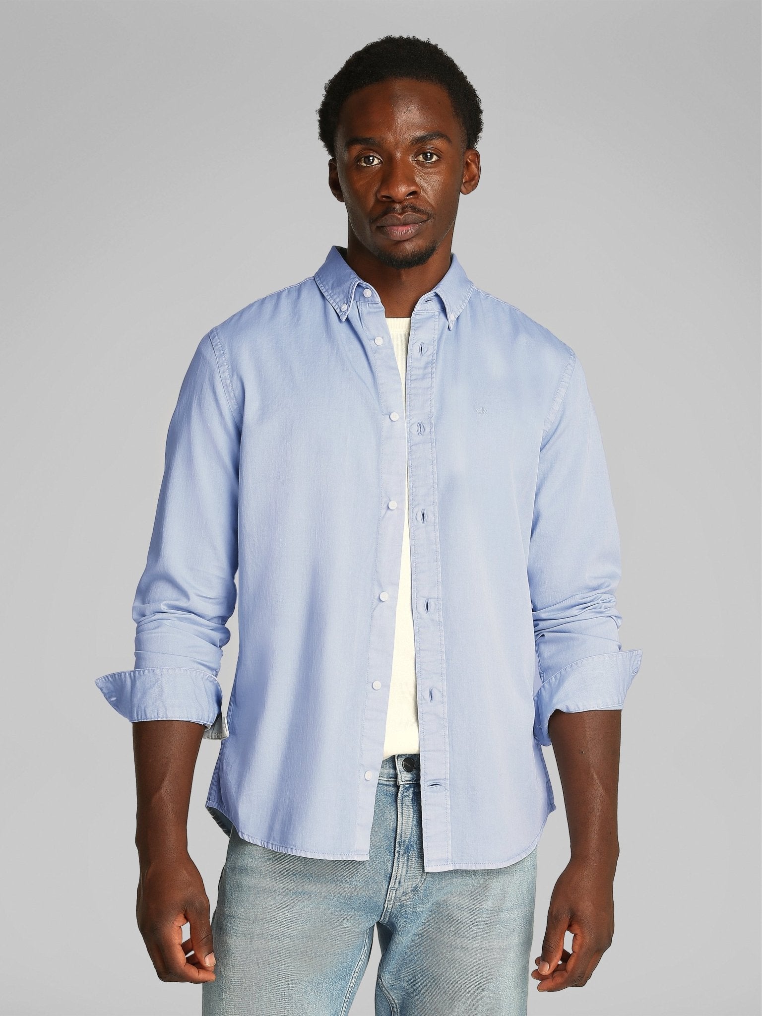 Calvin Klein Garment Dyed Twill Shirt - Matt O'Brien Fashions