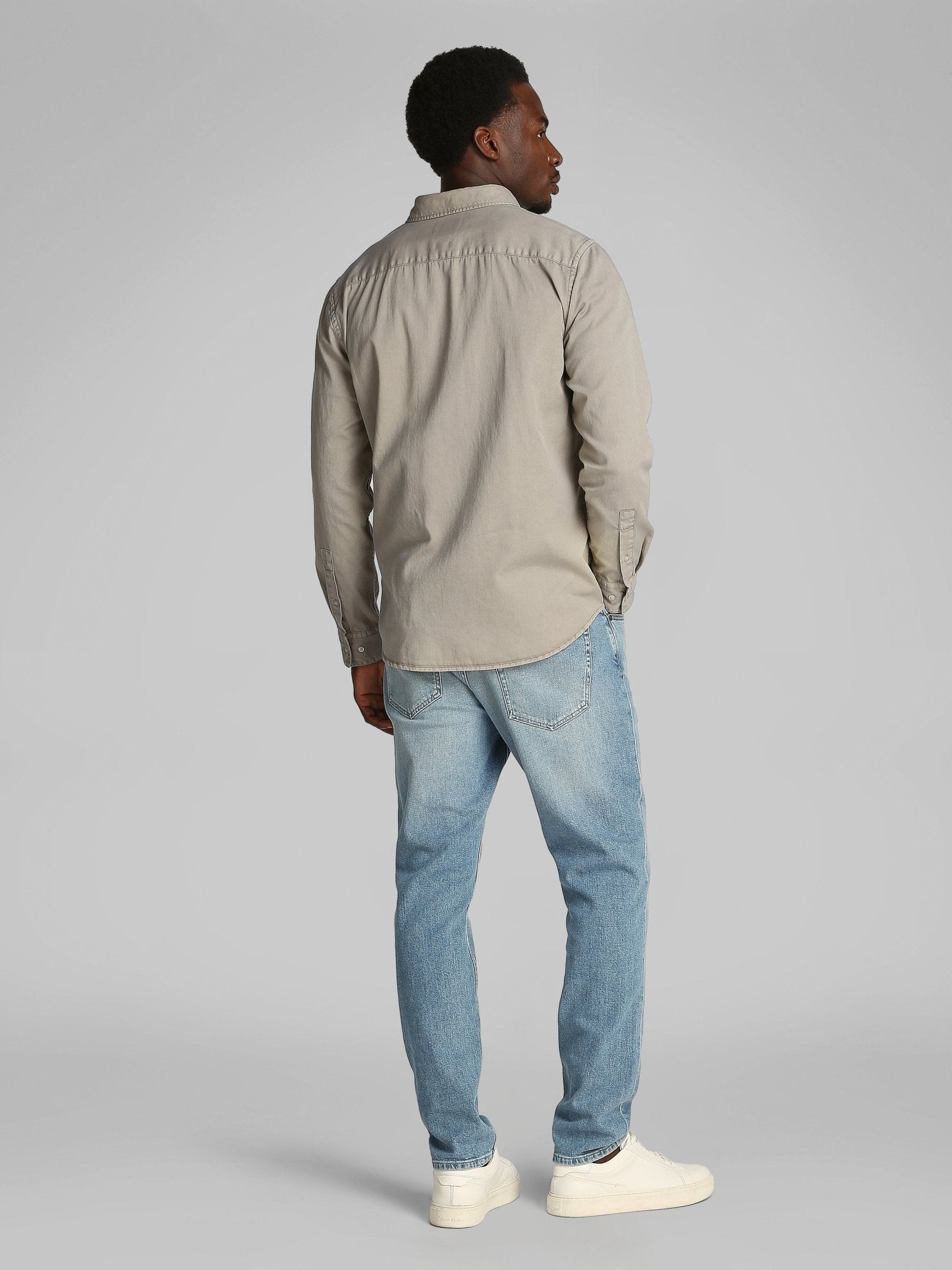 Calvin Klein Garment Dyed Twill Shirt - Matt O'Brien Fashions