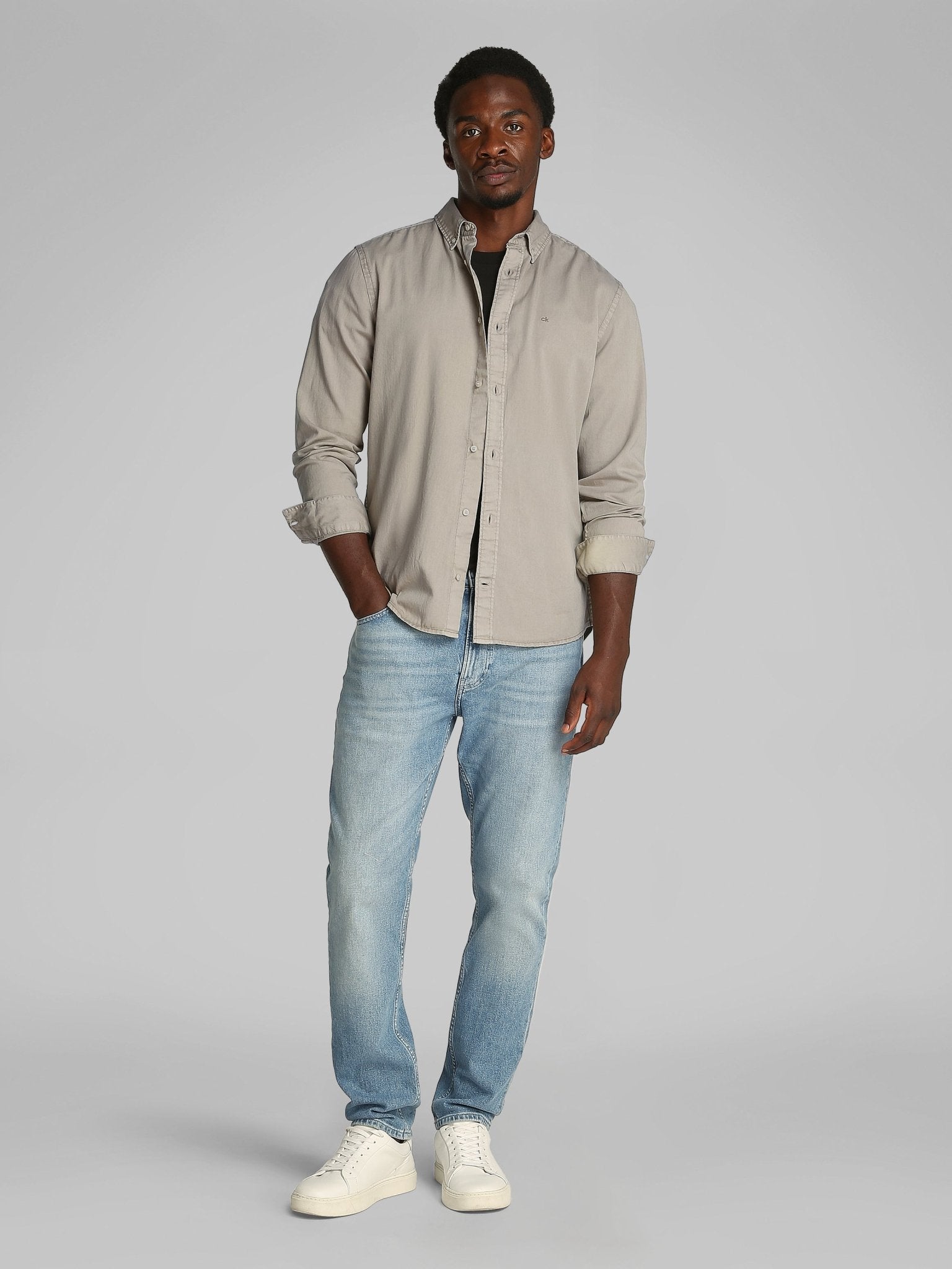 Calvin Klein Garment Dyed Twill Shirt - Matt O'Brien Fashions