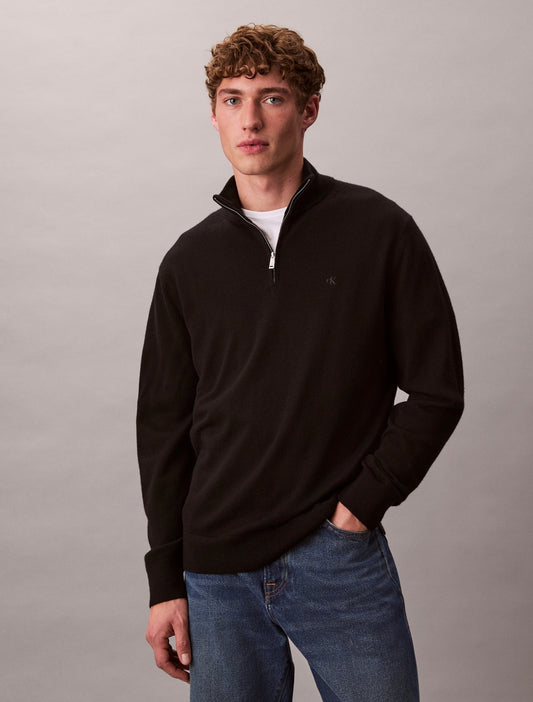 Calvin Klein Merino Quarter Zip Sweater - Matt O'Brien Fashions