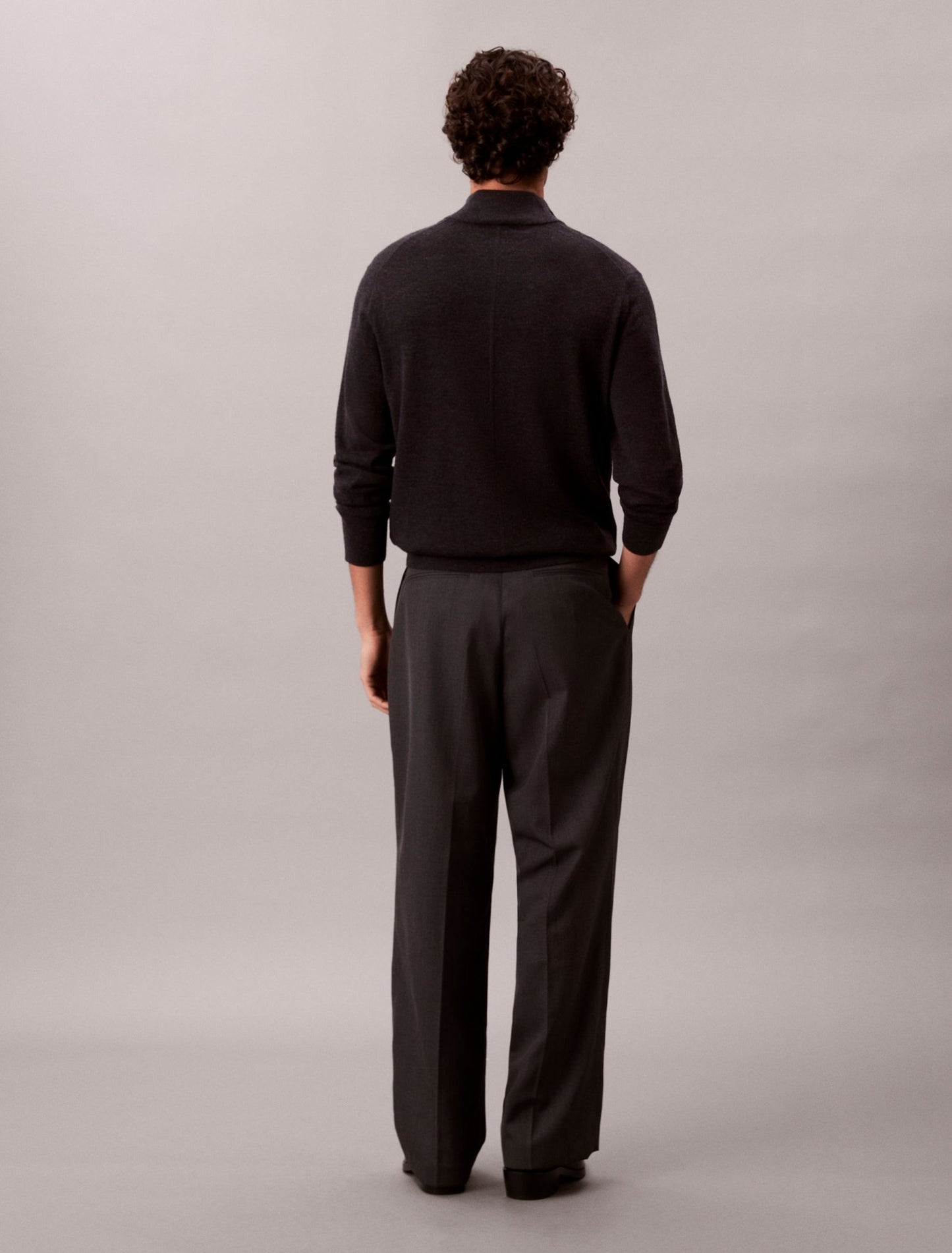 Calvin Klein Merino Quarter Zip Sweater - Matt O'Brien Fashions