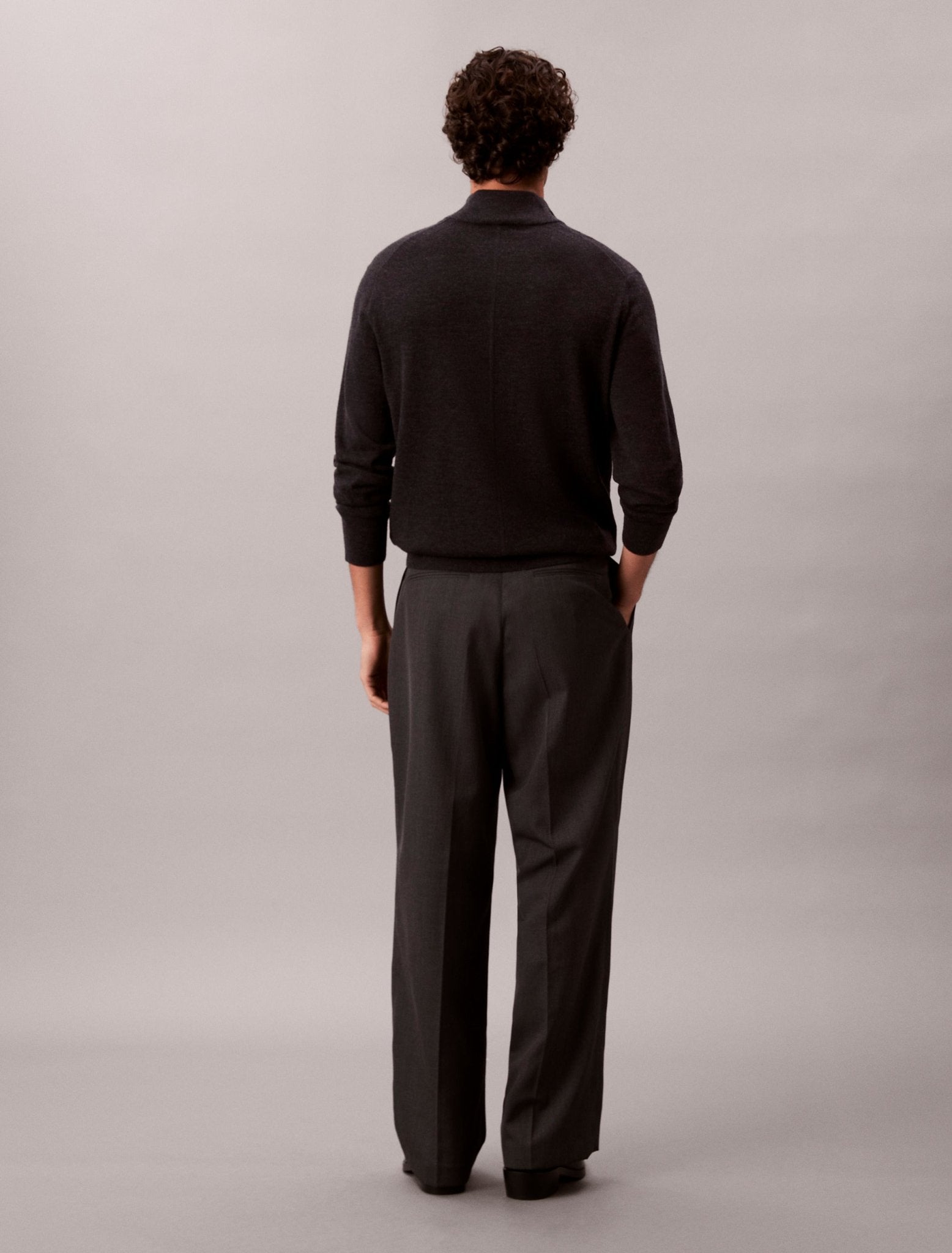 Calvin Klein Merino Quarter Zip Sweater - Matt O'Brien Fashions