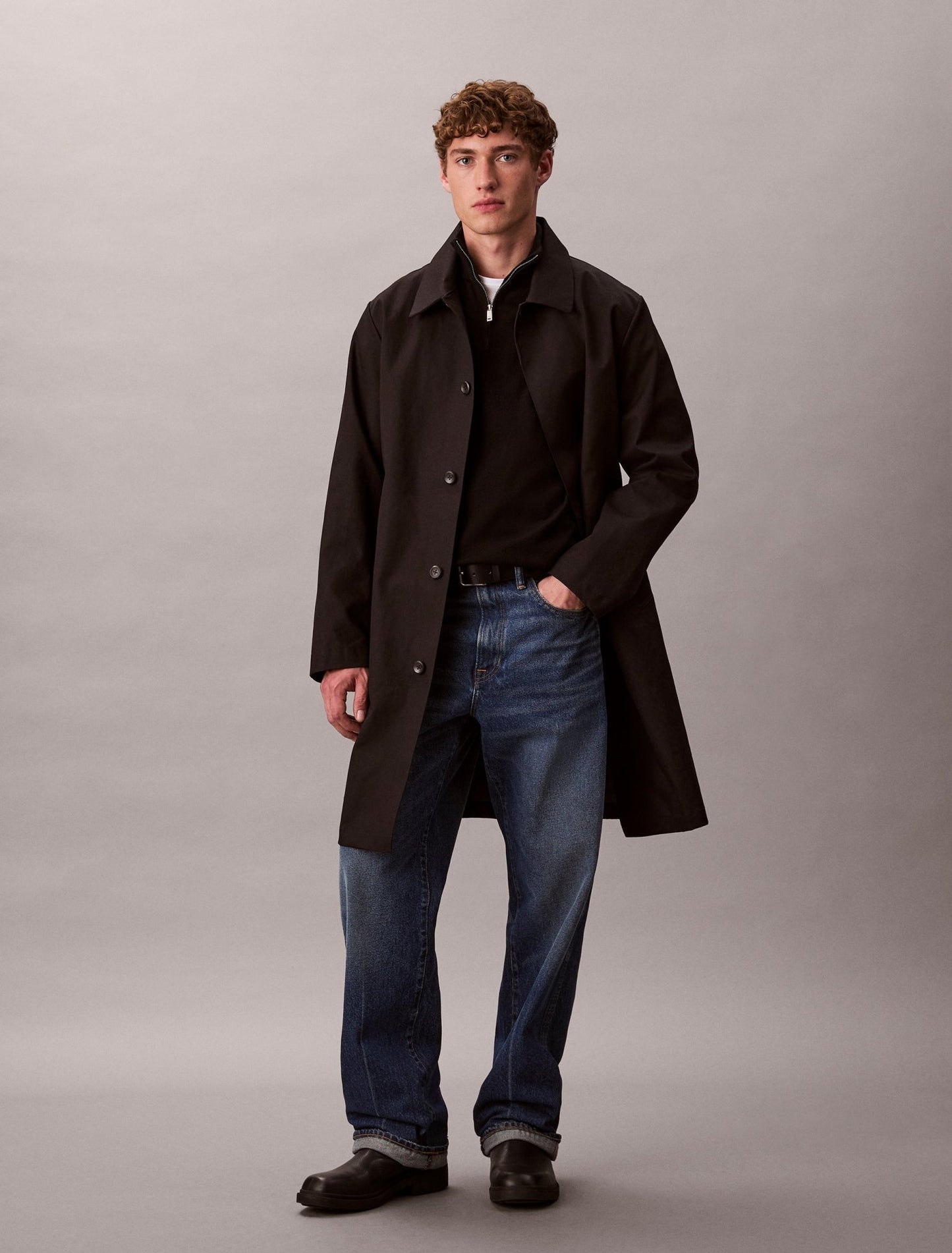 Calvin Klein Merino Quarter Zip Sweater - Matt O'Brien Fashions