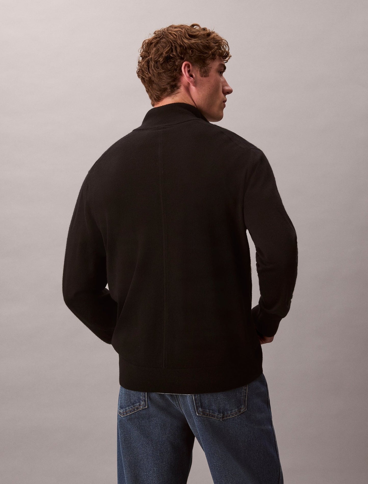 Calvin Klein Merino Quarter Zip Sweater - Matt O'Brien Fashions