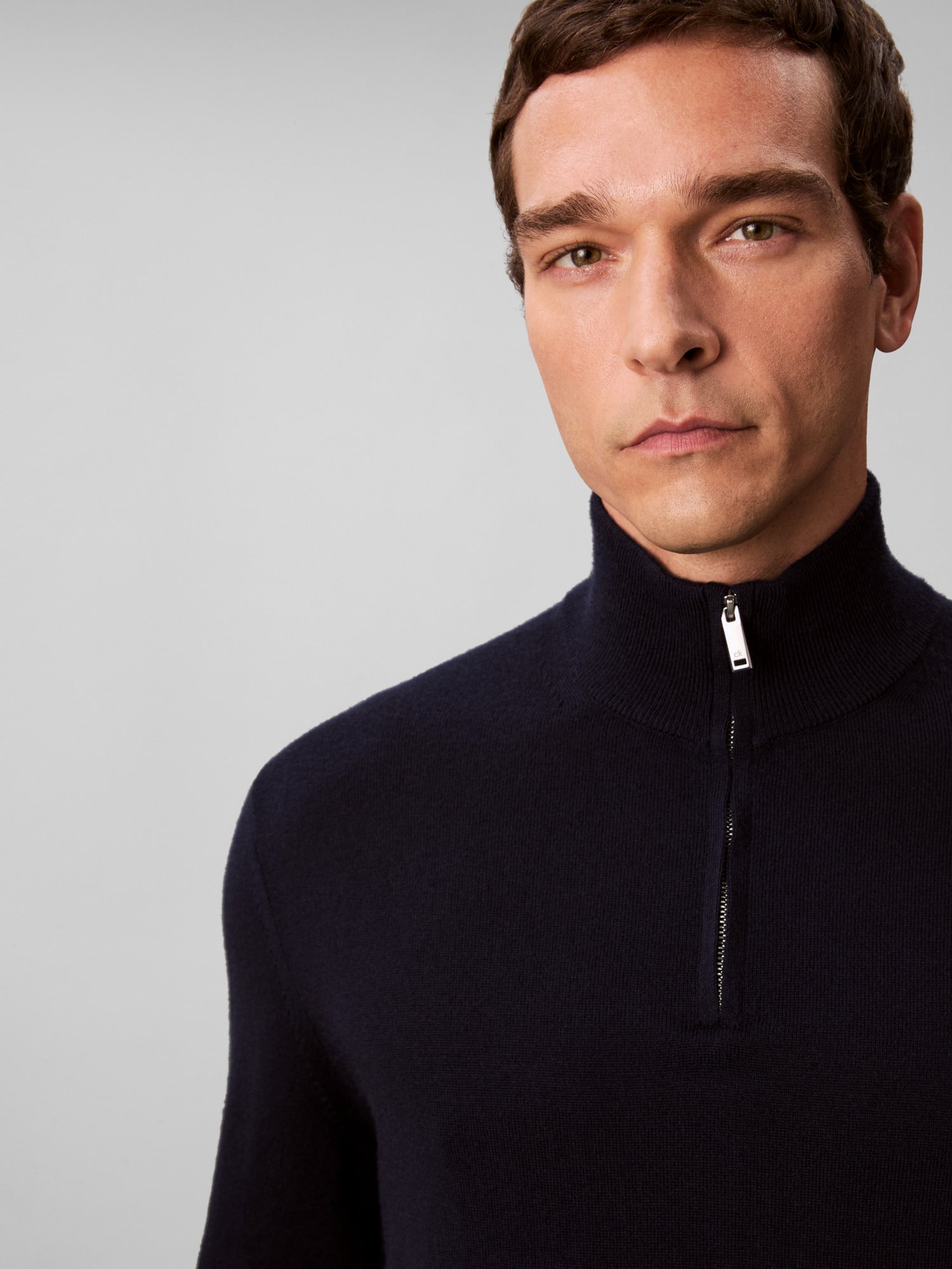 Calvin Klein Merino Quarter Zip Sweater - Matt O'Brien Fashions