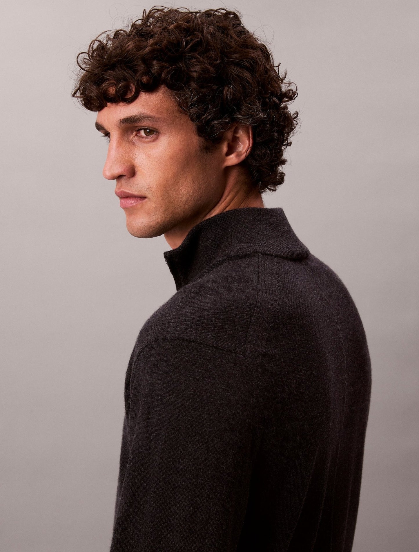 Calvin Klein Merino Quarter Zip Sweater - Matt O'Brien Fashions