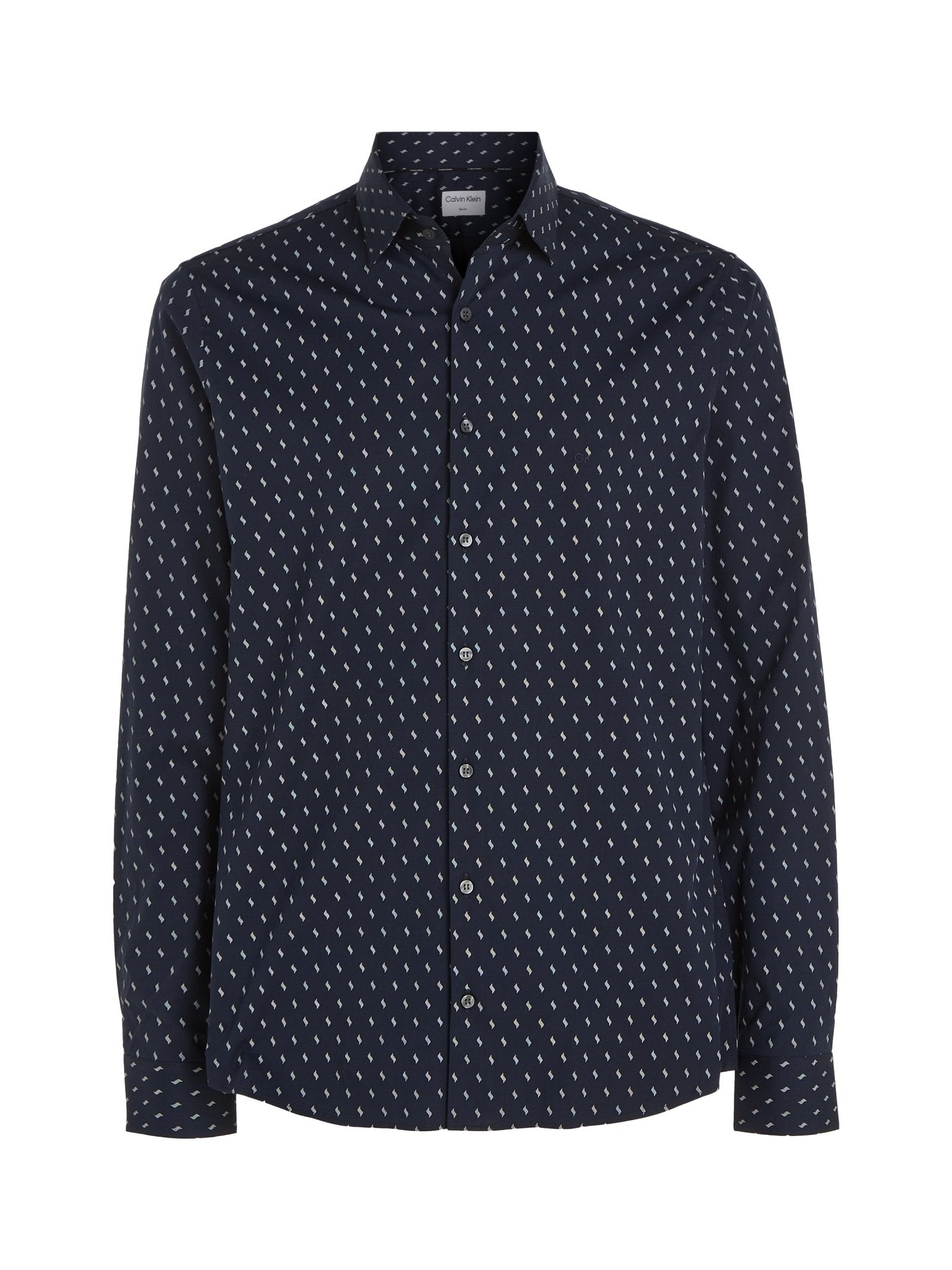Calvin Klein Stretch Fluid Print Shirt - Matt O'Brien Fashions