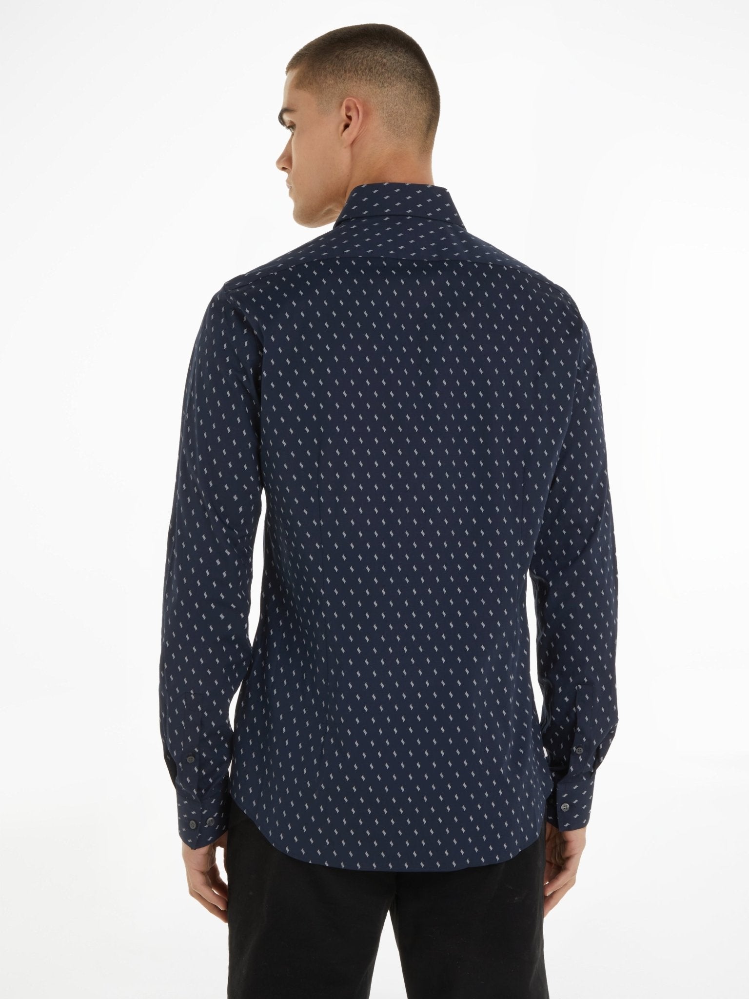 Calvin Klein Stretch Fluid Print Shirt - Matt O'Brien Fashions
