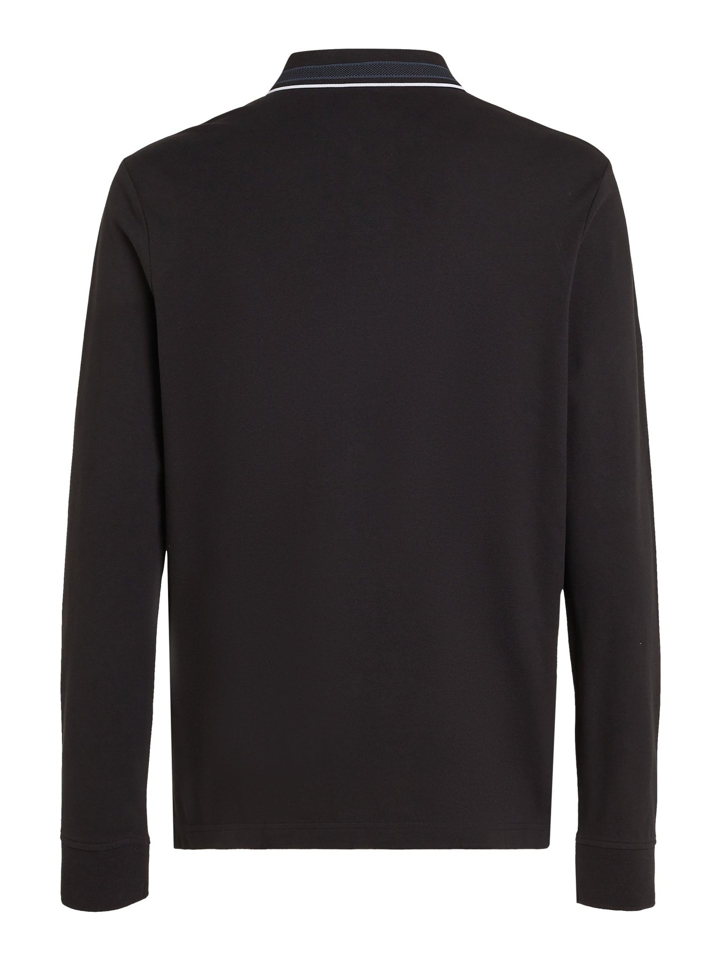 Calvin Klein Tipped Pique Long Sleeve Polo - Matt O'Brien Fashions