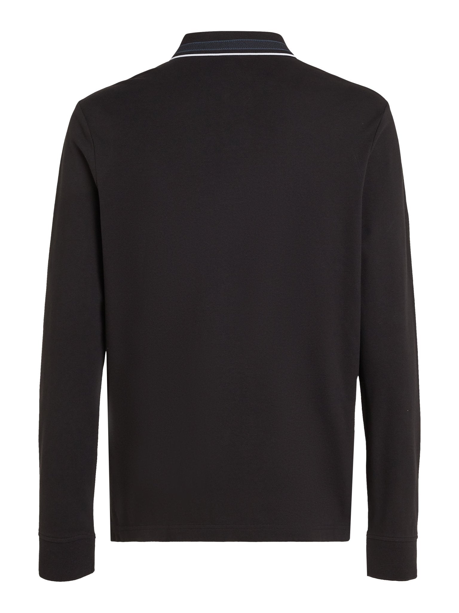 Calvin Klein Tipped Pique Long Sleeve Polo - Matt O'Brien Fashions