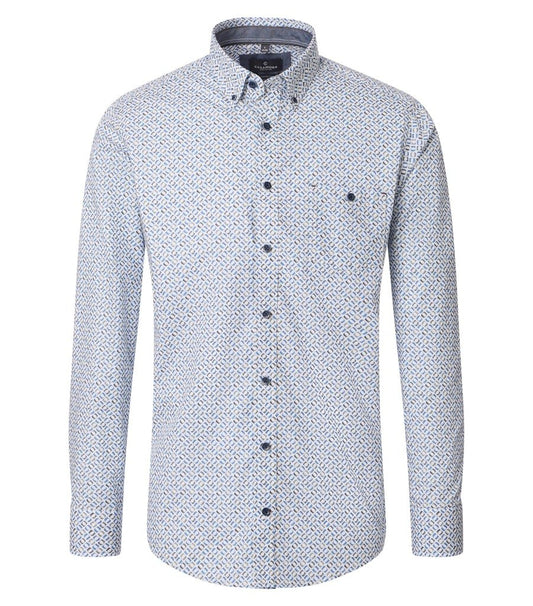 Casa Moda Casual Fit Print Shirt - Matt O'Brien Fashions
