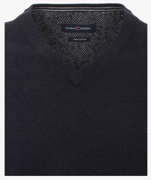 Casa Moda V-Neck Cotton Jumper - Matt O'Brien Fashions