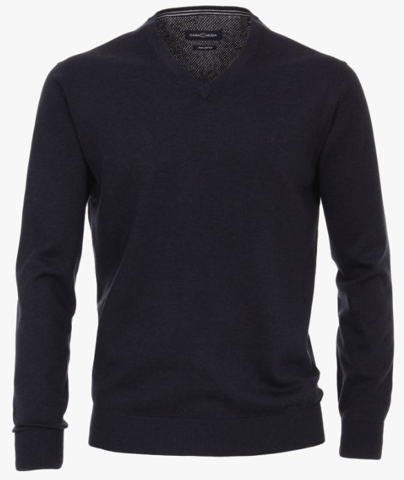 Casa Moda V-Neck Cotton Jumper - Matt O'Brien Fashions