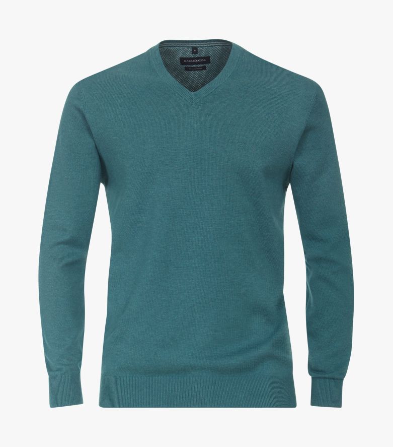 Casa Moda V-Neck Cotton Jumper - Matt O'Brien Fashions