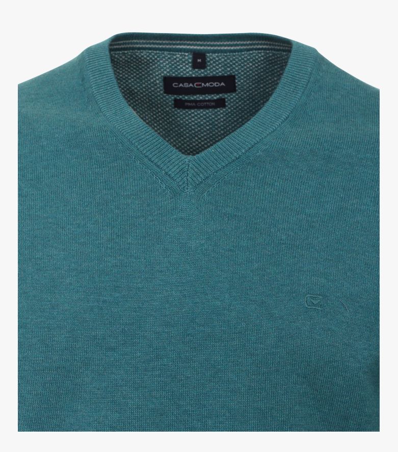 Casa Moda V-Neck Cotton Jumper - Matt O'Brien Fashions
