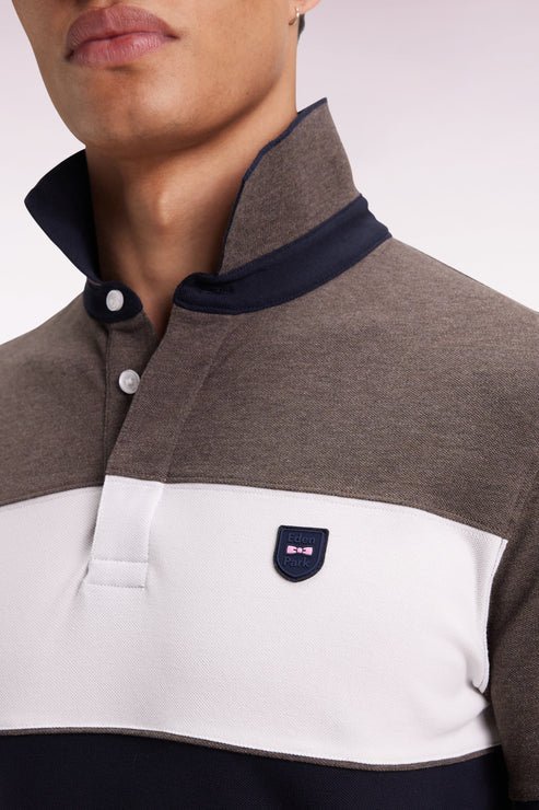Eden Park Block Stripe Polo - Matt O'Brien Fashions