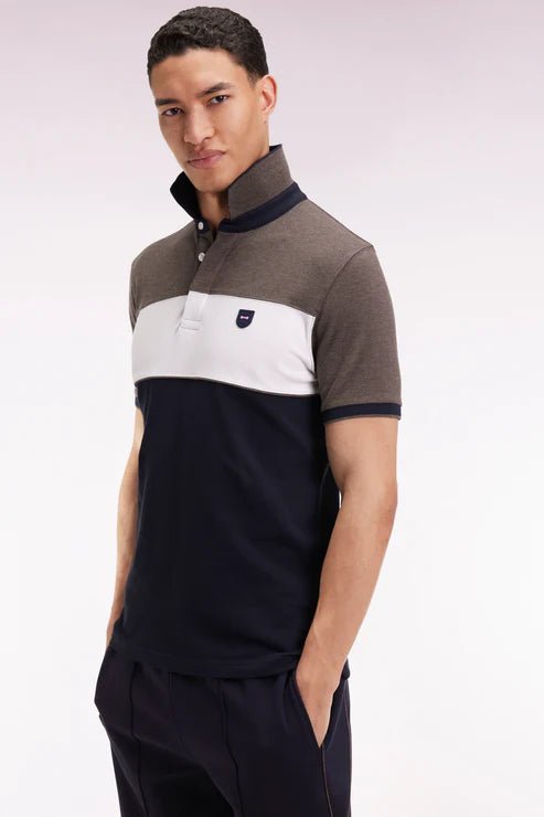 Eden Park Block Stripe Polo - Matt O'Brien Fashions