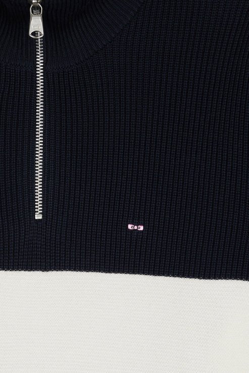 Eden Park Block Stripe Quarter Zip - Matt O'Brien Fashions