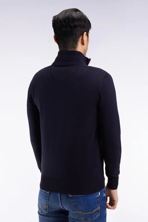Eden Park Cotton Wool Quarter Zip Jumper - Matt O'Brien Fashions