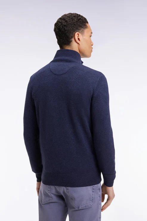 Eden Park Cotton Wool Quarter Zip Jumper - Matt O'Brien Fashions