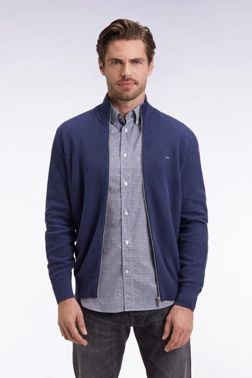Eden Park Full Zip Knitted Top - Matt O'Brien Fashions