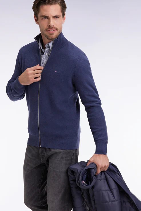 Eden Park Full Zip Knitted Top - Matt O'Brien Fashions