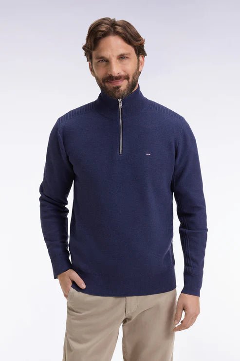 Eden Park Honeycomb Rib Quarter Zip - Matt O'Brien Fashions