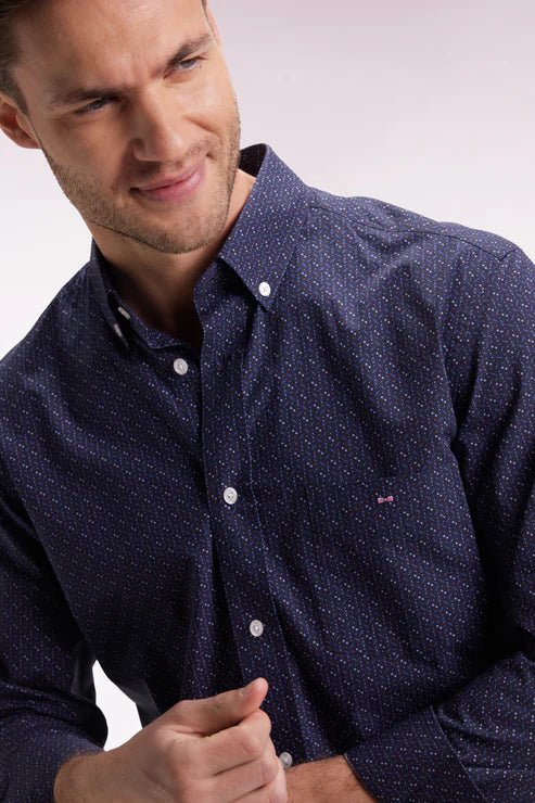 Eden Park Micro Bow Tie Print Shirt - Matt O'Brien Fashions