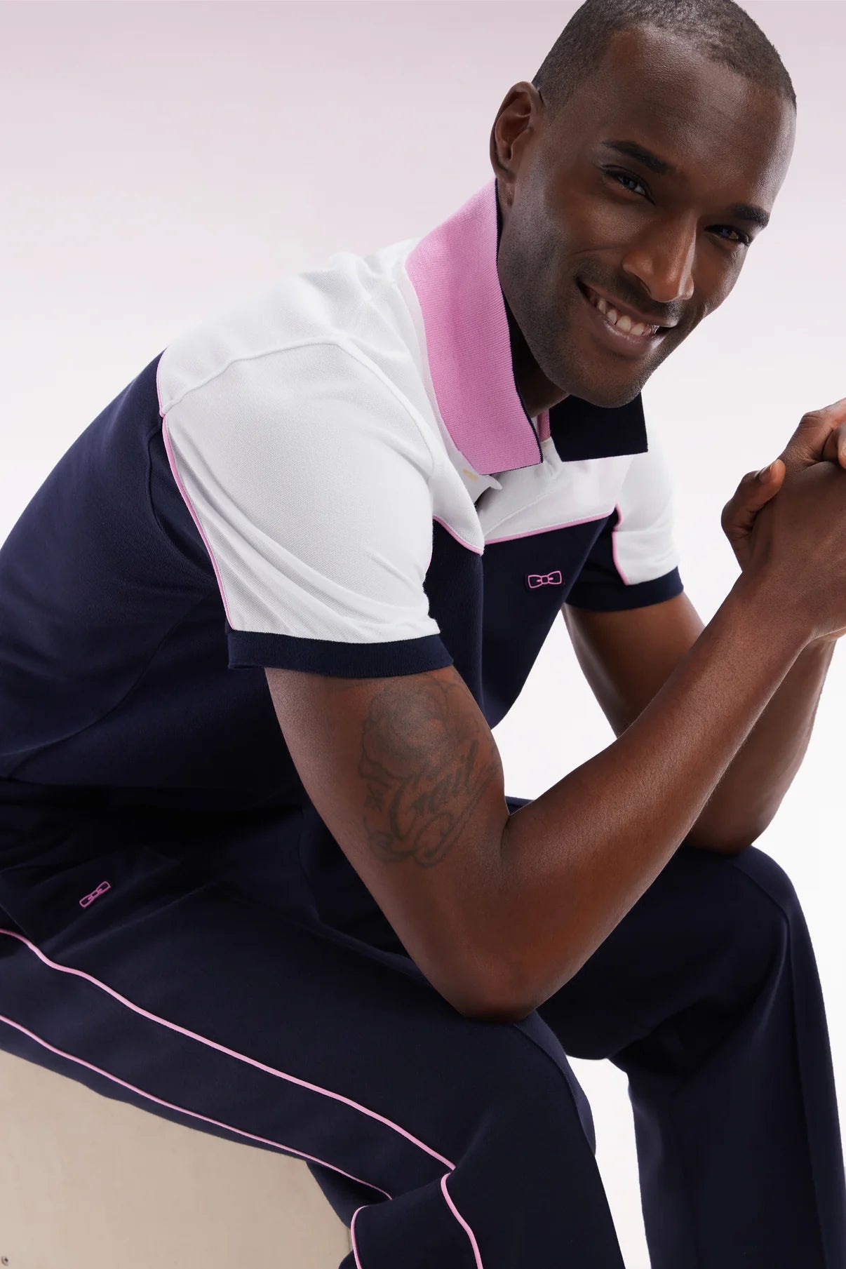 Eden Park Vitalite Colour Block Polo - Matt O'Brien Fashions