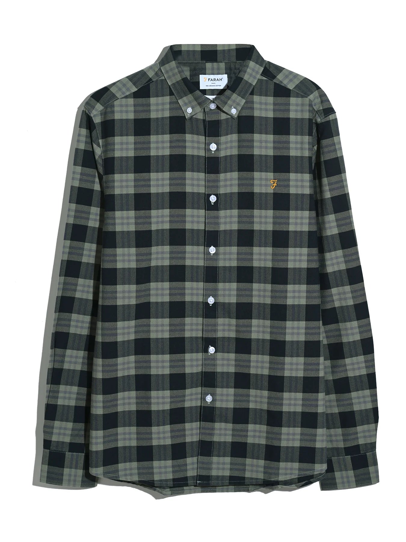 Farah Brewer Organic Check Oxford Shirt - Matt O'Brien Fashions