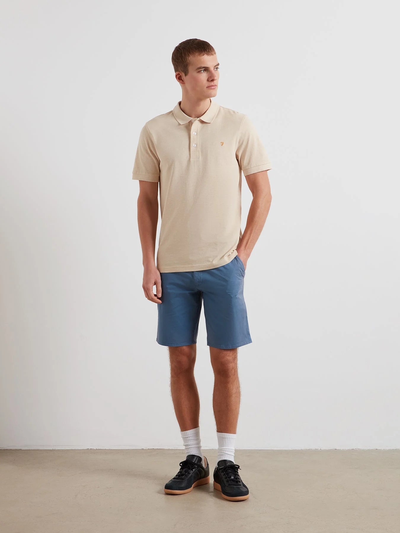 Farah Hawk Garment Dye Chino Shorts - Matt O'Brien Fashions