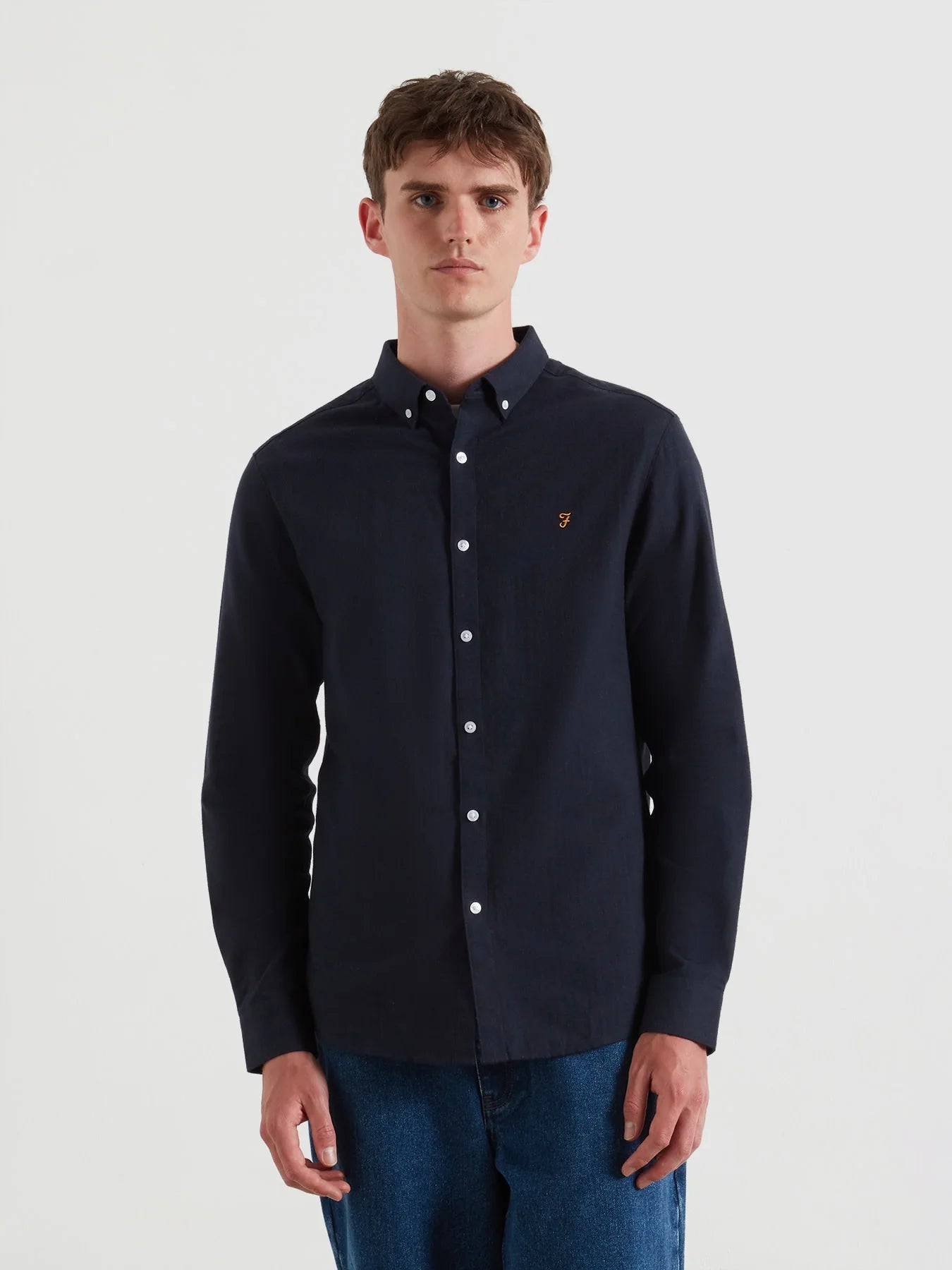 Farah Milners Plain Twill Shirt - Matt O'Brien Fashions