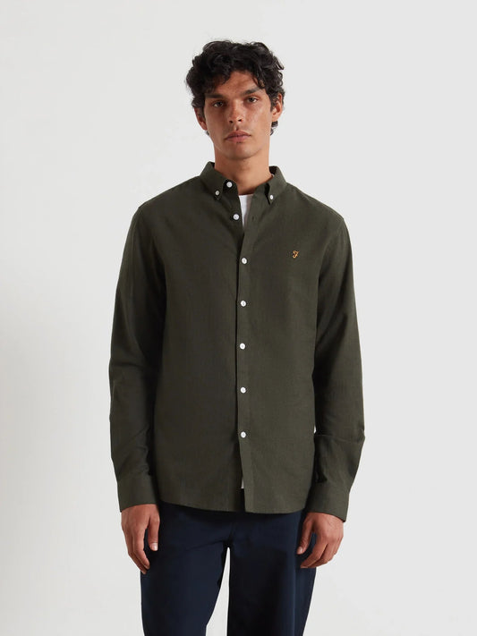 Farah Milners Plain Twill Shirt - Matt O'Brien Fashions